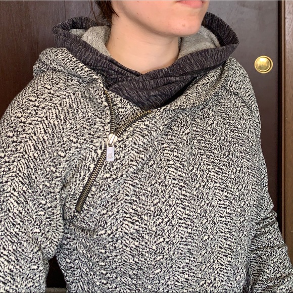 Maison Scotch Asymmetric Double Hoodie - Picture 3 of 7